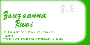 zsuzsanna rumi business card